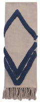 Arcadin Linen Throw Blanket, Charcoal