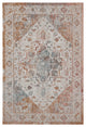 8' X 10' Beige Abstract Stain Resistant Indoor Outdoor Area Rug