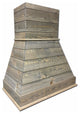 Castlewood Rustic Shiplap Chimney Range Hood - Light Gray, 30", No Ventilator or