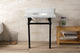 KVBH3022M80 30" Console Sink with Brass Legs (8-Inch, 3 Hole)