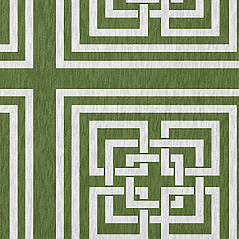 Greek New Key Rug, Scallion, 4'x6'