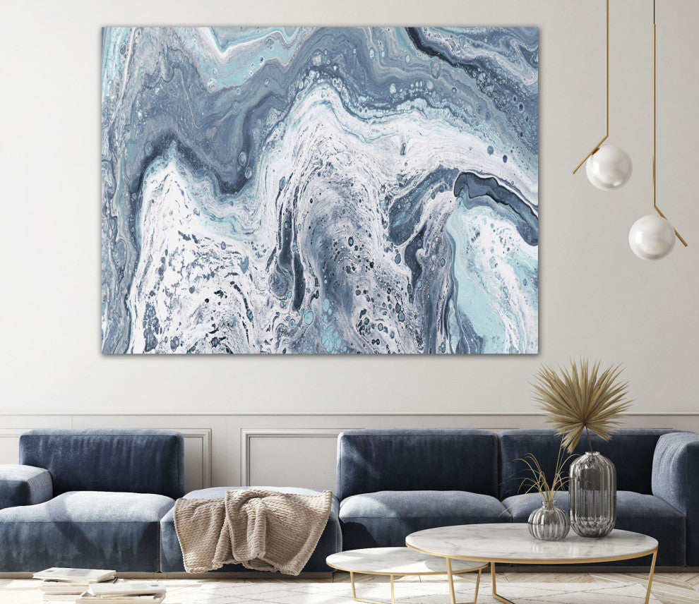 Calm Sea Abstract - 72 x 54 by Julie DeRice
