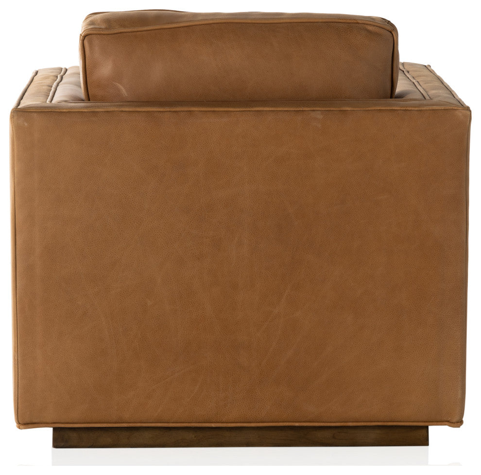 Kiera Swivel Chair-Palermo Cognac