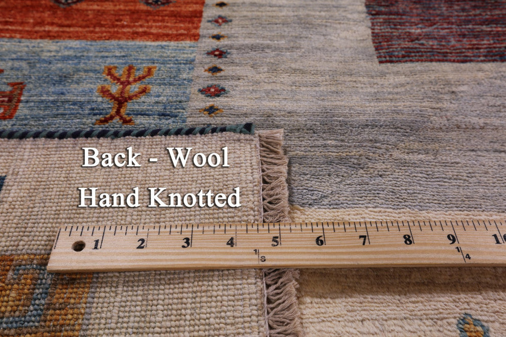 8' 3" X 9' 10" Tribal Persian Gabbeh Handmade Rug Q10583