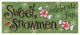 "Sweet Snowmen Sign II" Digital Paper Print by Anne Tavoletti, 42"x18"