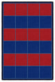 Flagship Carpets CW1200-22FS 4'x6' My Graphing Sorting Red/Blue Horizontal Rug
