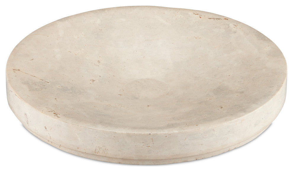 Grecco Marble Low Bowl, 2-Piece Set