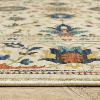 Fabienne Persian Indoor Ivory/Multi Area Rug, Ivory, 9'10"x12'10"
