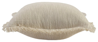 Solid Fringe Throw Pillow