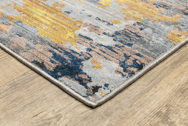 Oriental Weavers Caravan YelloWith Blue 7'10"x10'10" Indoor Rug