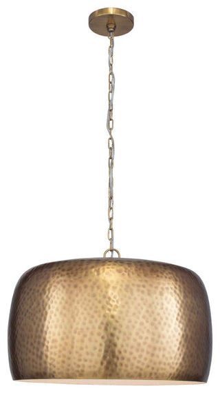Uttermost Lemont Hammered Brass 1 Light Pendant