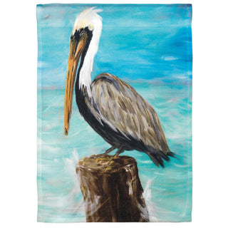 Flag  Printed  Pelican On Post Polyester Large