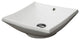 Lacava Quadrotto Collection Vessel Porcelain Lavatory, White