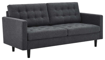 Exalt Tufted Fabric Sofa - Charcoal EEI-4445-CHA