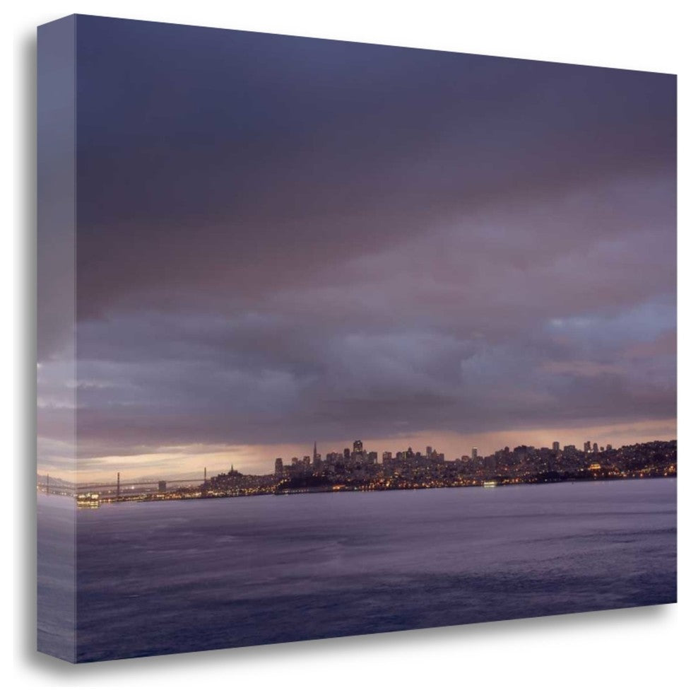 "Sf Skyline - 100" By Alan Blaustein, Giclee Print on Gallery Wrap Canvas