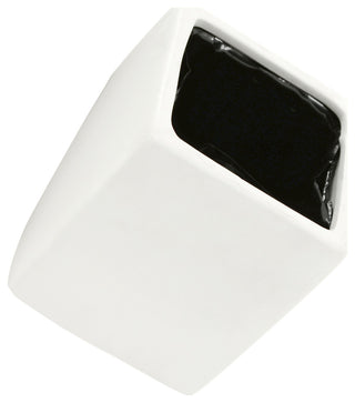 Large Cube Wall Planter, Matte White