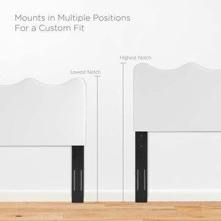 Current Performance Velvet Queen Platform Bed, White