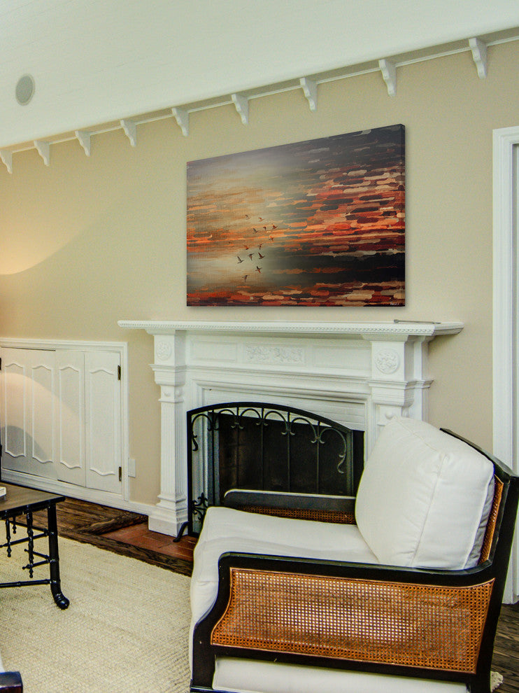 "Night Flight" Fine Art Canvas Print, 18"x12"