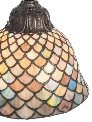23 High Tiffany Fishscale 3 Light Table Lamp