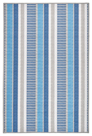 Kit Kemp x Dash & Albert Always Greener Machine Washable Rug, Blue, 2' x 3'