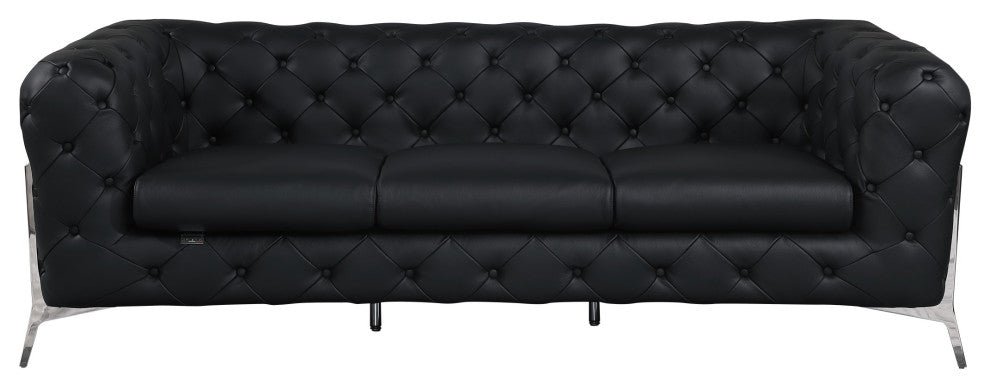 Angelica Italian Leather 2 Chair Set
