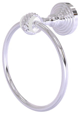 Pacific Grove Towel Ring with Twisted Accents, Polished Chrome