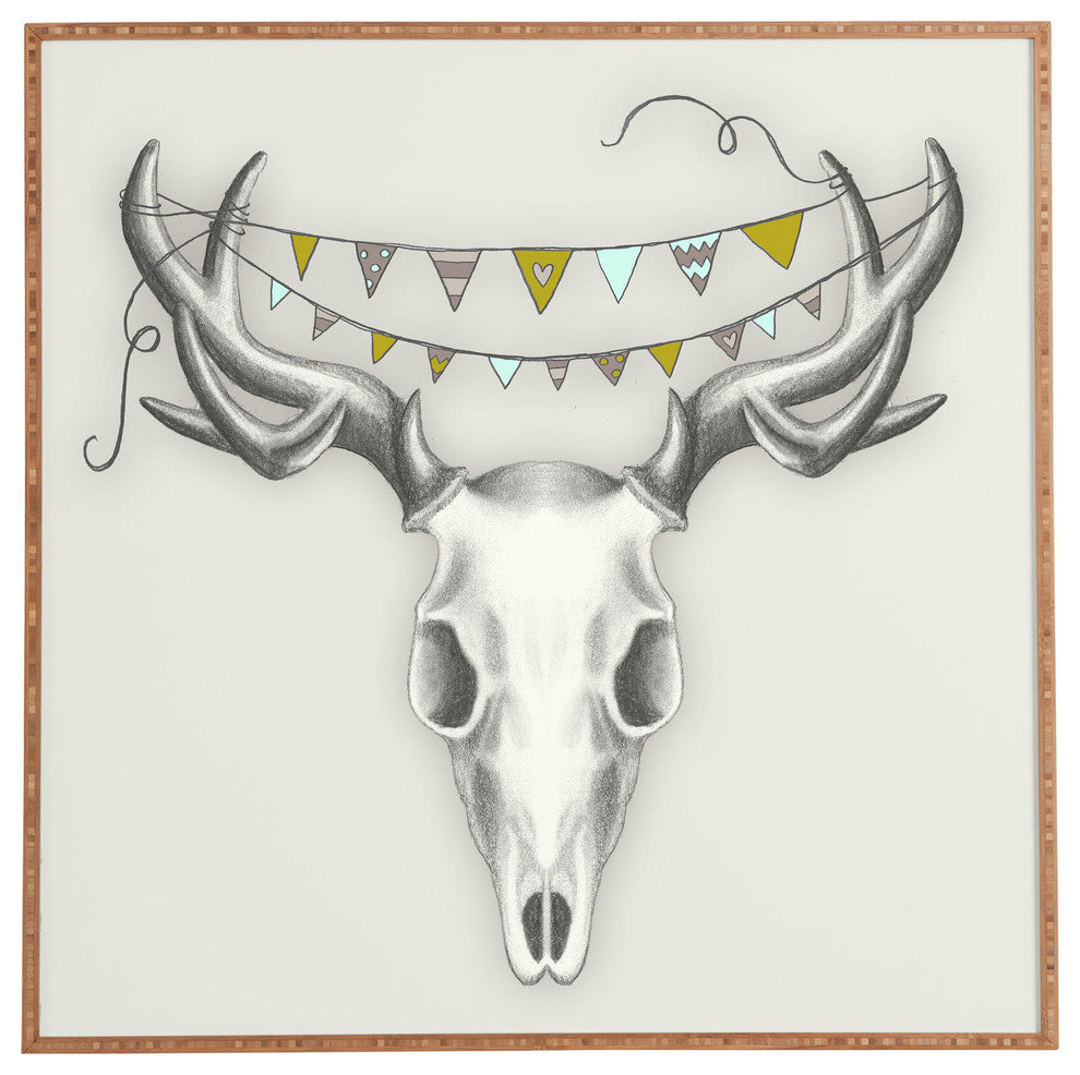 Wesley Bird Skull Framed Wall Art