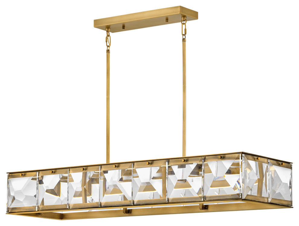 Fredrick Ramond FR30106 Jolie 45"W LED Crystal Linear Chandelier - Heritage