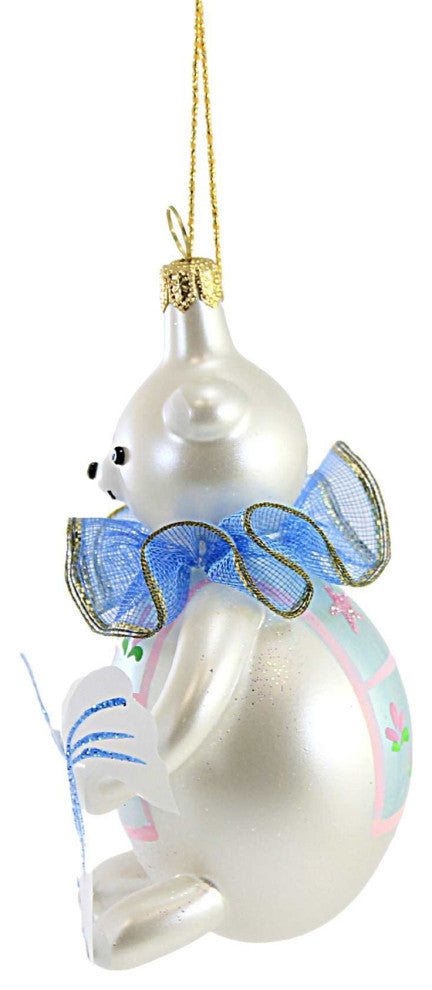 De Carlini Italian Ornaments Baby First Christmas Bear Tree Ornament 1St Birth
