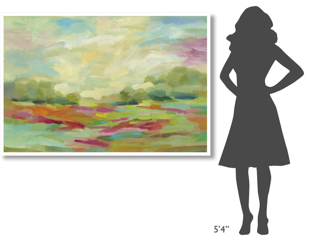 "Sunny Fields" Digital Paper Print by Silvia Vassileva, 62"x42"