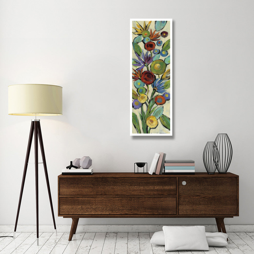 "Confetti Floral II" Digital Paper Print by Silvia Vassileva, 20"x56"