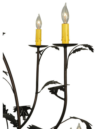 72 Wide Oak Leaf 15 Light Chandelier
