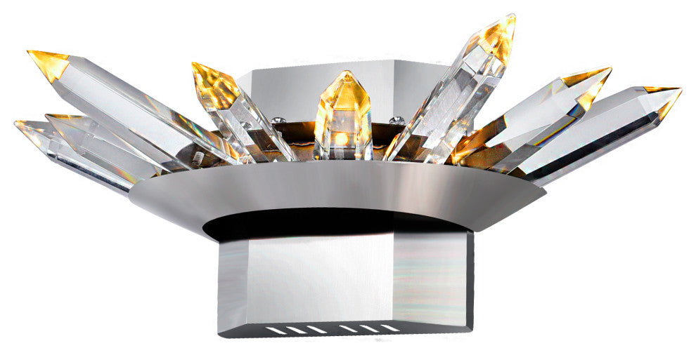 CWI Lighting 1108W12-613 Arctic Queen LED Wall Light With Polished Nickel Finish