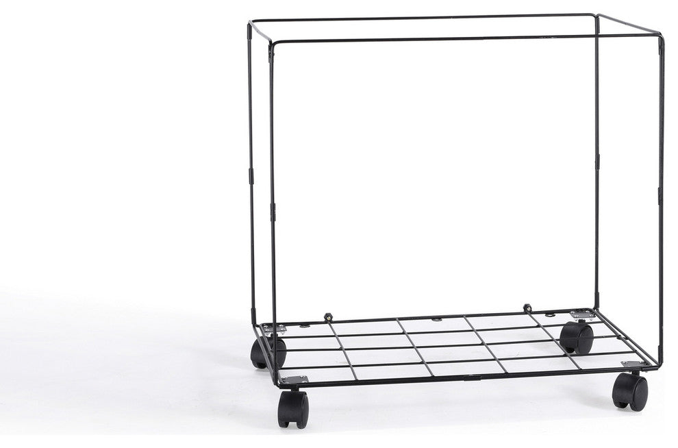 Danya B. Army Canvas Laundry Hamper on Wheels