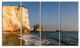 "Petra Tou Romiou Or Aphrodite'S Rock" Seascape Wall Art, 4 Panels, 48"x28"