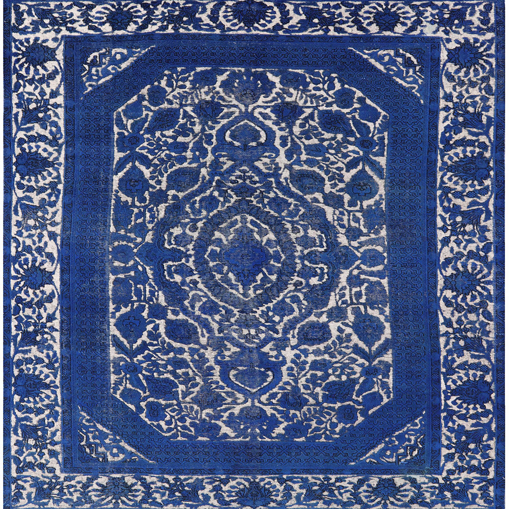 Ahgly Company Indoor Square Mid-Century Modern Area Rugs, 5' Square