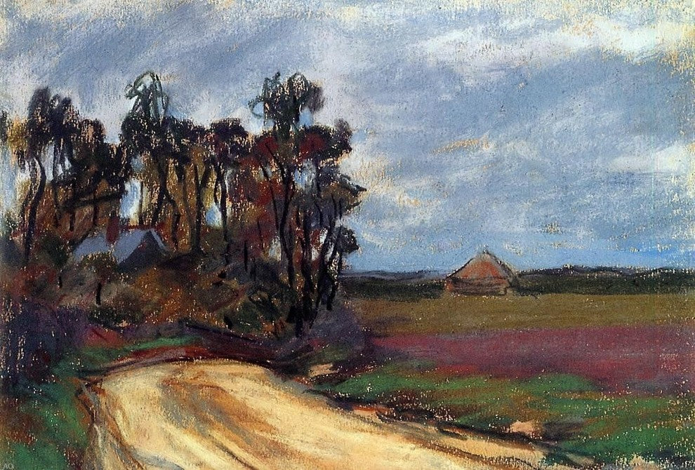 Claude Oscar Monet The Road and the House, 18"x27" Wall Decal