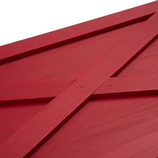 22"L Red Wooden Tree Collar
