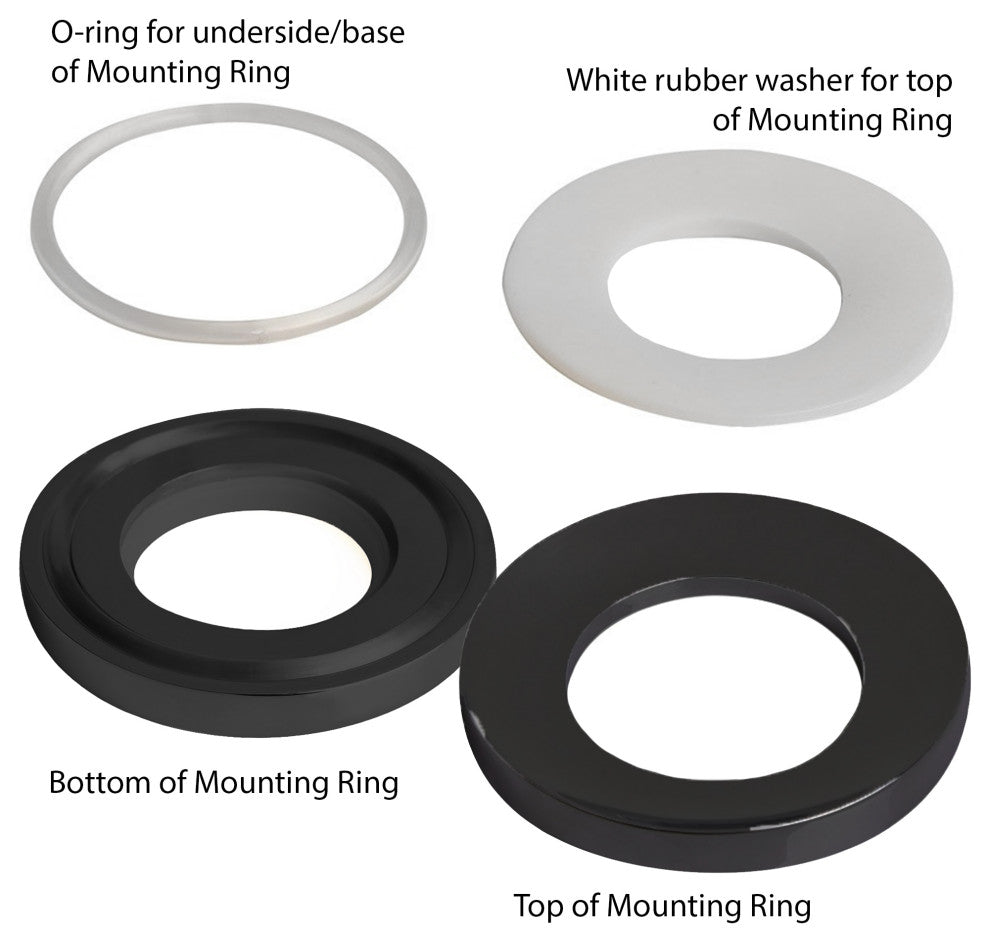 Vessel Sink Pop-Up Drain without Overflow and Mounting Ring, PUD-MR, Brushed Nickel