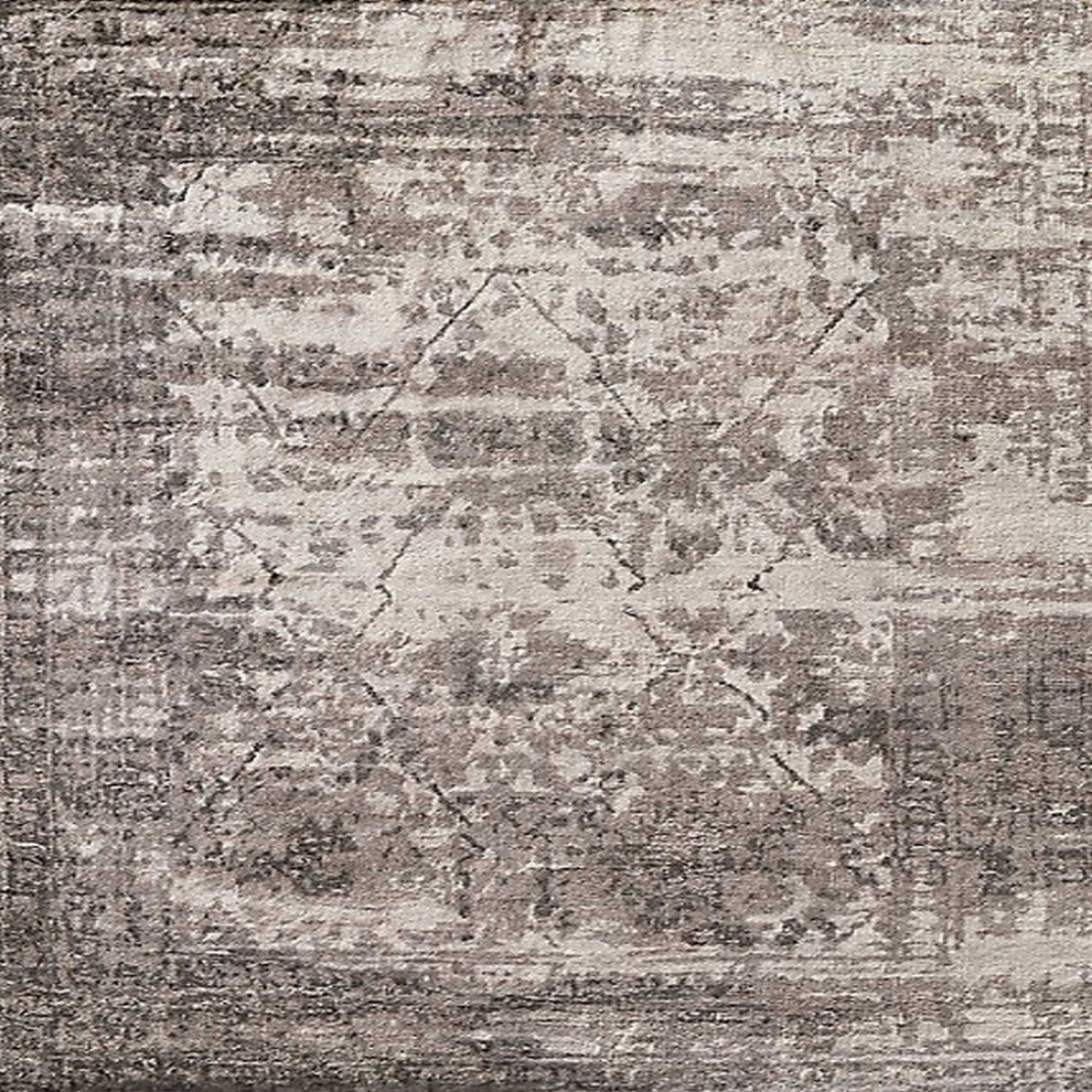 Ahgly Company Indoor Square Mid-Century Modern Area Rugs, 3' Square