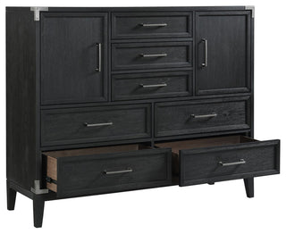 Laguna 7-Drawer Bedroom Master Chest, Weathered Steel