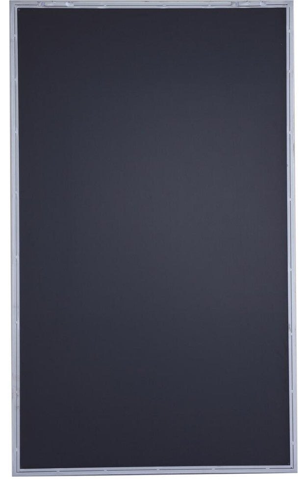 Elegant Eternity Metal Frame Rectangle Mirror 24 Inch Silver