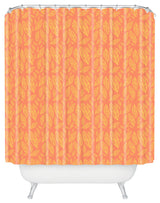 Allyson Johnson Fall Leaves Pattern Shower Curtain, 72"x69"