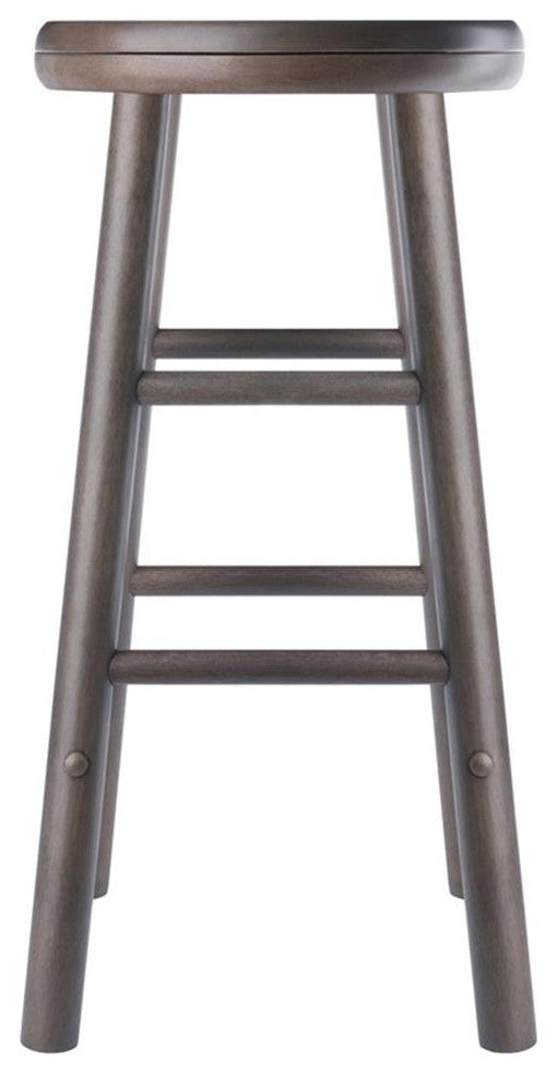 Shelby 2-Pc Swivel Seat Counter Stool Set, Oyster Gray