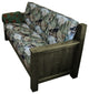 Barnwood Style Timber Peg Couch, Weathered Slate, Bradley Multi