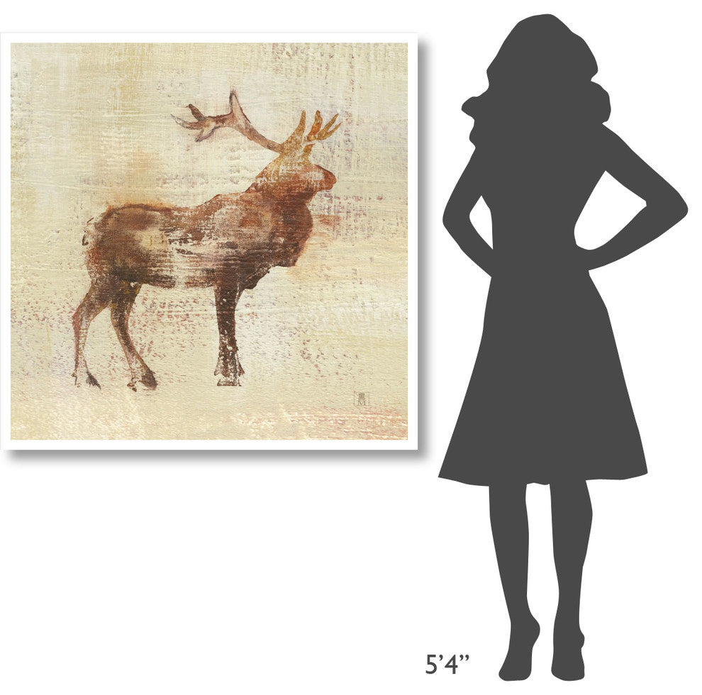"Elk Study v2" Digital Paper Print by Studio Mousseau, 42"x42"