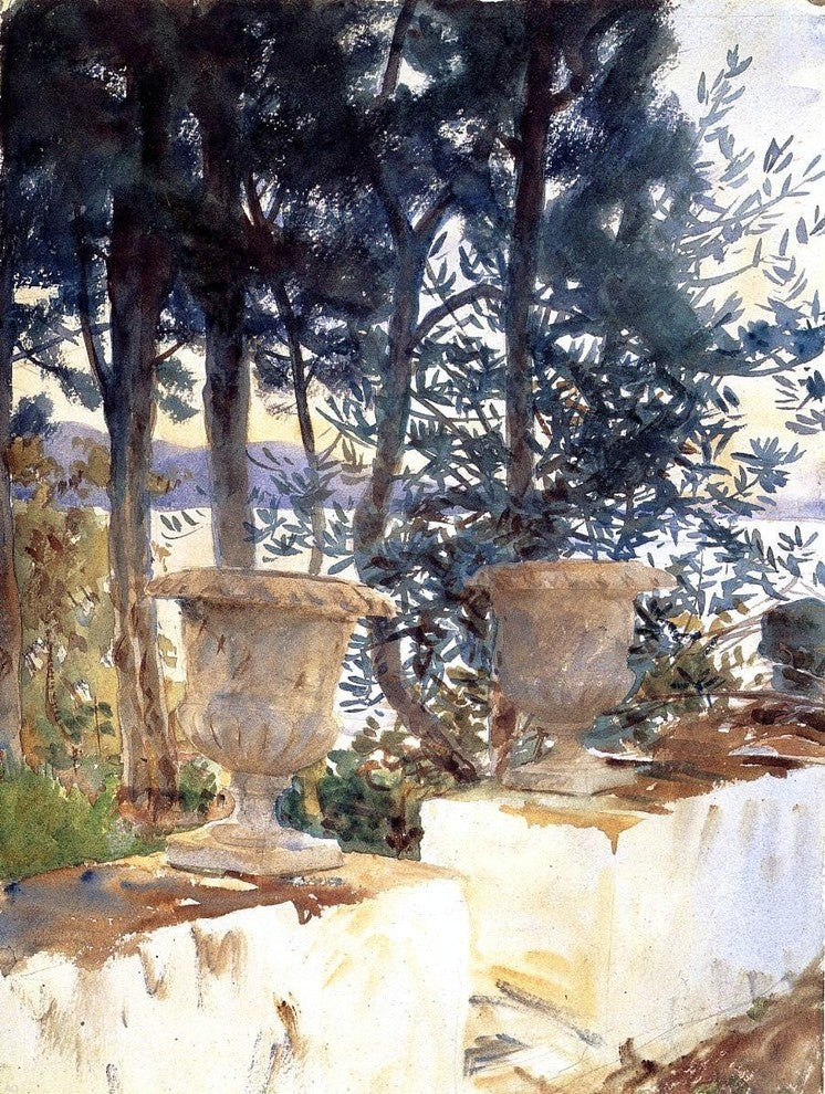 John Singer Sargent Corfu: The Terrace, 21"x28" Wall Decal