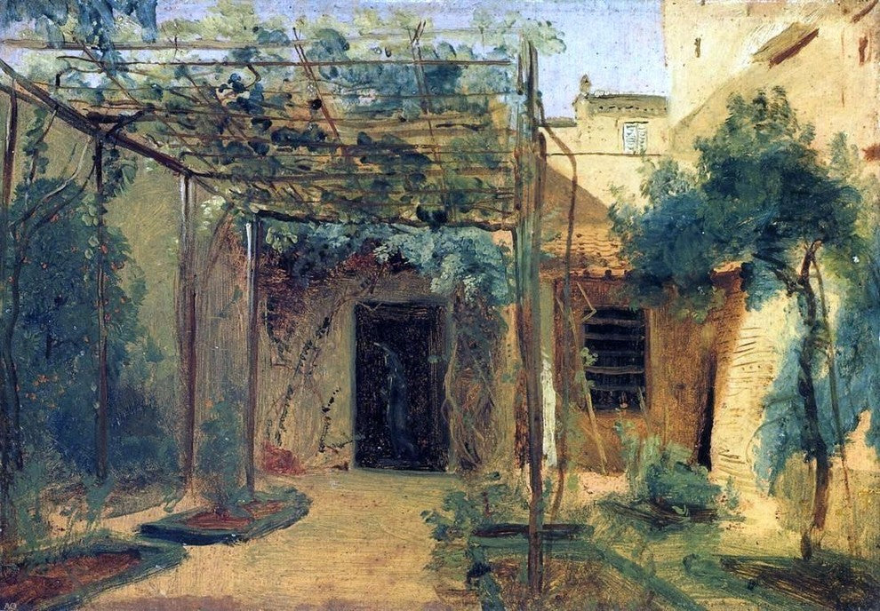 Carl Blechen A Studio of the Sculptor Rudolf Schadow in Rome Gallery Wrap Canvas