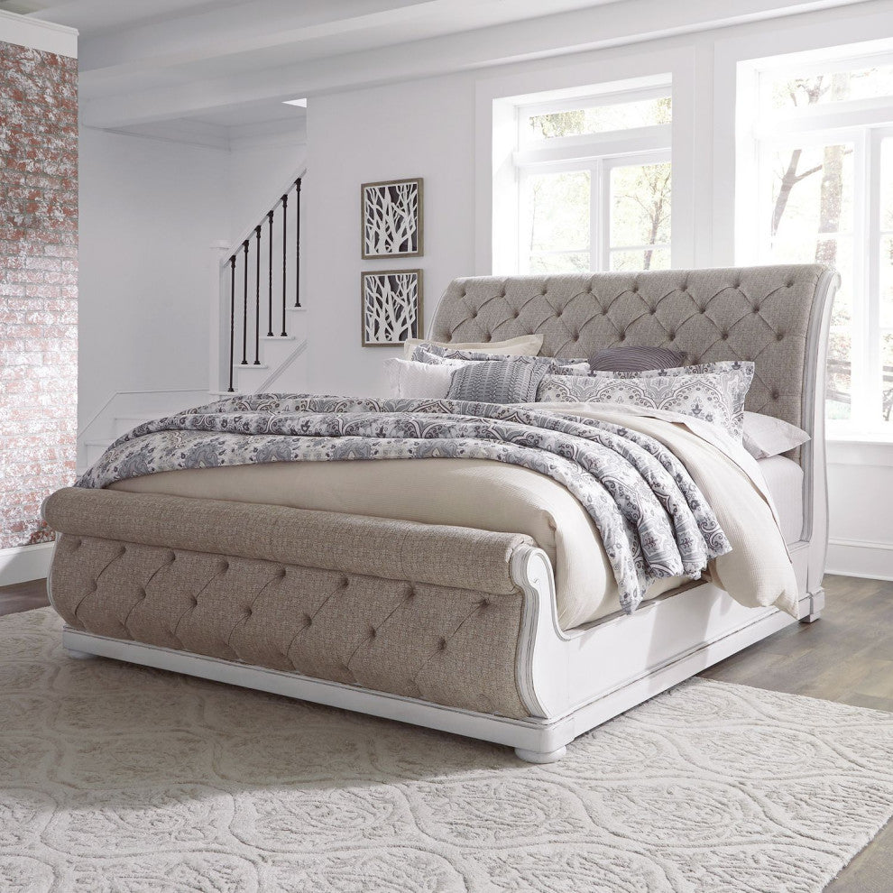 Artemis Upholstered Sleigh Bed, King