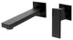 Black Matte Single Lever Wallmount Bathroom Faucet